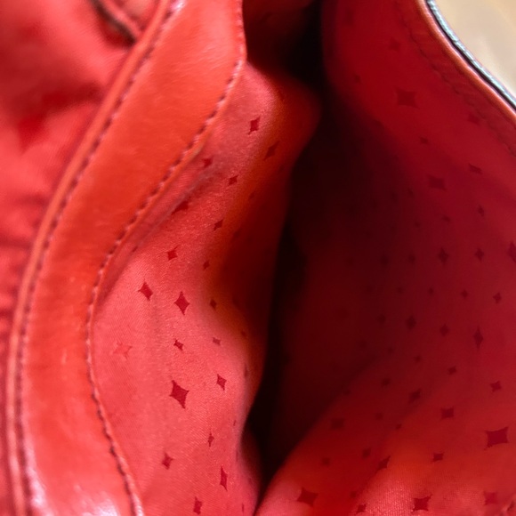 Fossil Marlow Crossbody Bag burnt out red  Leather Turnlock Purse Handbag - Picture 11 of 14